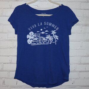 💙☀️ Gap “Viva La Summer” Easy Tee · Size Small · soft + casual